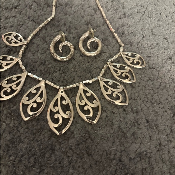 Brighton Elegant Silver Swirl Necklace - Picture 2 of 4